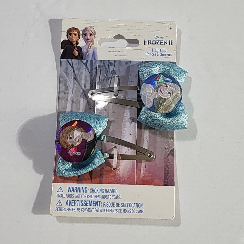 Disney Frozen II Hair Clip Set of 2 Anna & Elsa Townley New